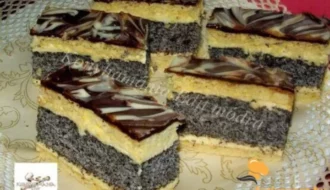 citromos mákos szelet