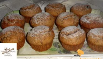 Diós csokis muffin